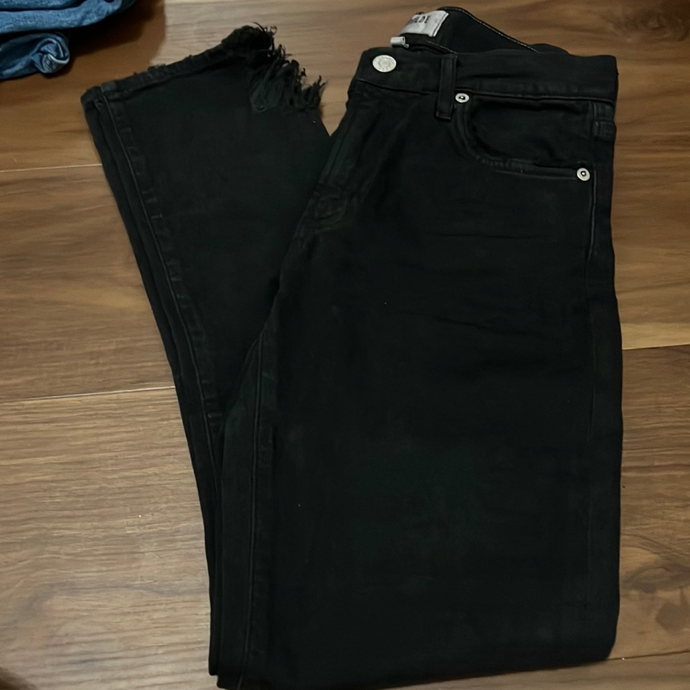 New without tag AGOLDE Toni Jean mid rise straight size 25